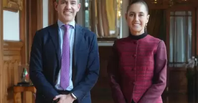 Sheinbaum recibi� al fundador de Nu