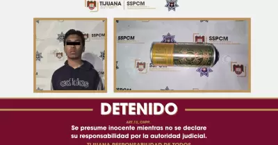 Detienen a joven por presuntos da�os a comercio con grafiti en la Zona Centro de