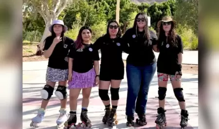 Patinadoras en La Sauceda