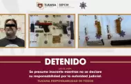 Detienen agentes de la Polic�a Municipal a hombre en posesi�n de dos armas de fuego y cargadores abastecidos en el fraccionamiento San Marino