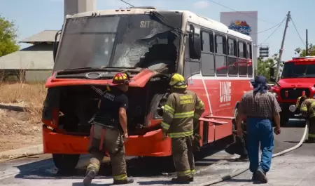 Incendio de transporte p�blico