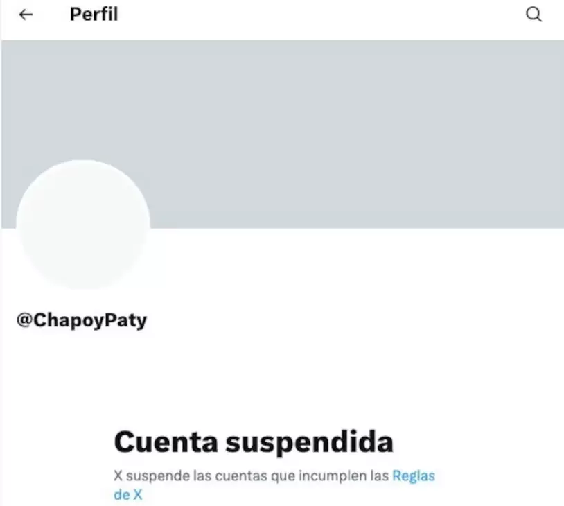 Suspenden cuenta de X de Pati Chapoy