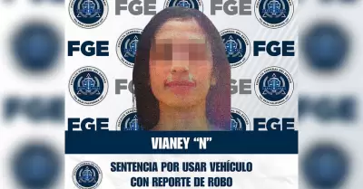 Condenan a dos a�os de prisi�n a mujer por utilizar veh�culo con reporte de robo
