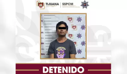 Detienen a hombre por presunta violencia contra una mujer y da�os en vivienda en