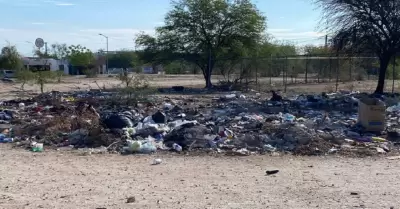 Basurero clandestino en Hermosillo.