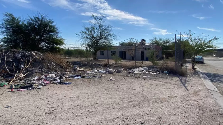 Basurero clandestino en Hermosillo.