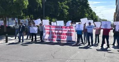 Bloqueo en el bulevar Hidalgo