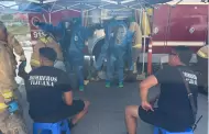 Informa SSPCM que fue controlado el derrame de �cido n�trico en el bulevar 2000