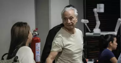 V�ctor Rodr�guez Padilla al momento de salir de prisi�n