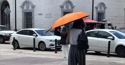 Paraguas, calor, sombrilla,