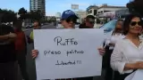 Manifestaci�n para exigir la liberaci�n de Ruffo Appel
