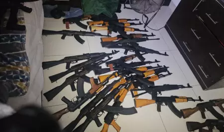 Arsenal decomisado en SLRC