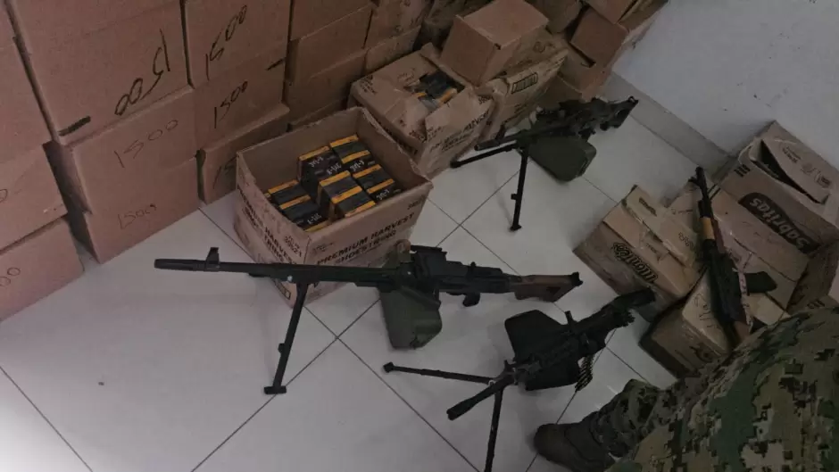 Arsenal decomisado en SLRC