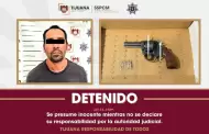 Asegura Polic�a Municipal a hombre en posesi�n de un arma de fuego